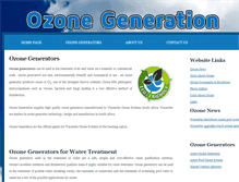 Tablet Screenshot of ozonegeneration.co.za